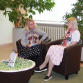 Autorė Živilė Galdikienė ir knygų tinklaraštininkė Greta Brigita