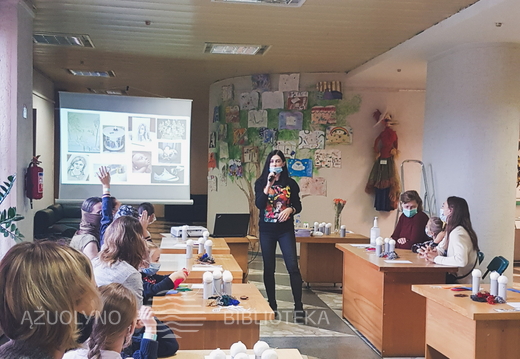 Kūrybinės dirbtuvės „Stebuklingi senelio batai“ su rašytoja Igne Zarambaite