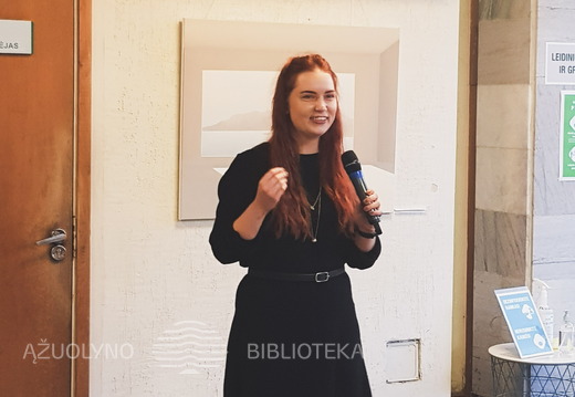 Menininkė Gabrielė Aleksė. Parodos „Perspektyva tai taškas horizonte“ atidarymas