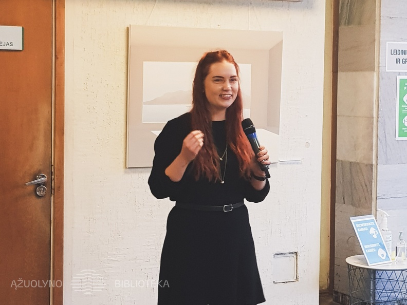 Menininkė Gabrielė Aleksė. Parodos „Perspektyva tai taškas horizonte“ atidarymas