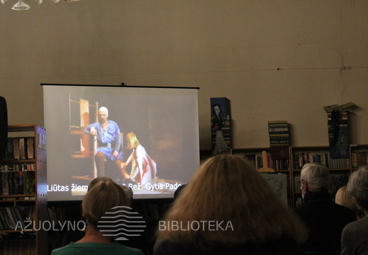 Ekrane - Gyčio Padegimo režisuotos Jameso Goldmano pjesės "Liūtas žiemą" ištraukops (Kauno dramos teatras),1997