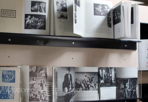 Leidinių ir dokumentų parodos "Algimantą Masiulį prisimenant..." fragmentas