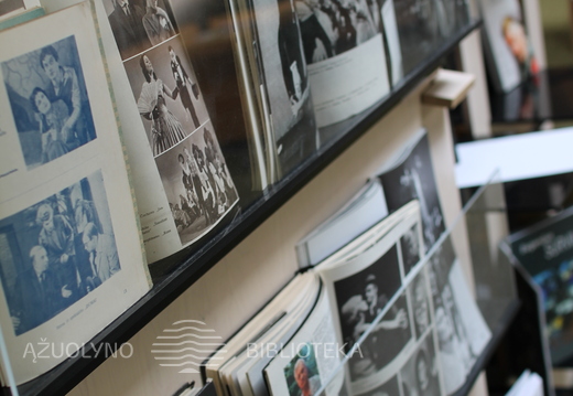 Leidinių ir dokumentų parodos "Algimantą Masiulį prisimenant..." fragmentas