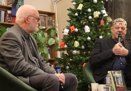 Knygos autorius Regimantas Dima bei renginio svečias Audrys Karalius