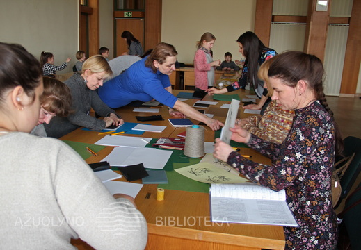 Kūrybinių dirbtuvių akimirka