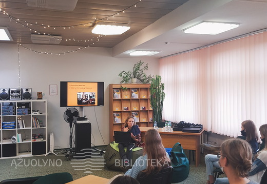 Diskusija apie jaunimo savanorystės galimybes su Milda Lukoševičiūte